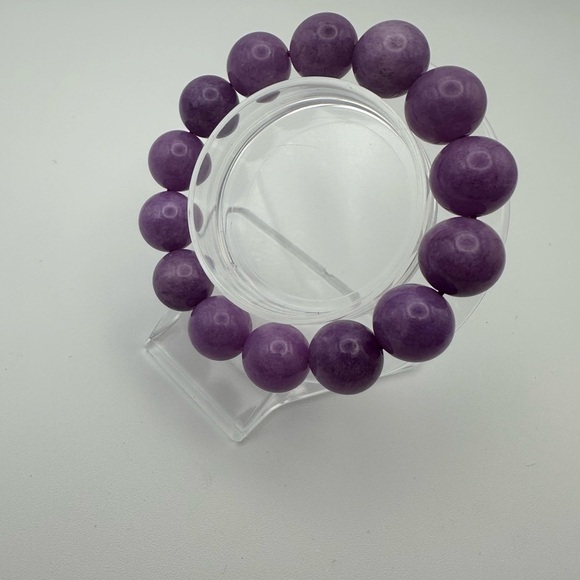 🧿🧿Lavender Jade Beaded Bracelet🧿🧿 - Picture 5 of 6